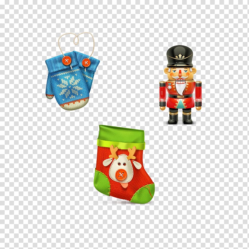 Christmas Avatar The Icons Icon, Three-dimensional socks gloves soldiers transparent background PNG clipart