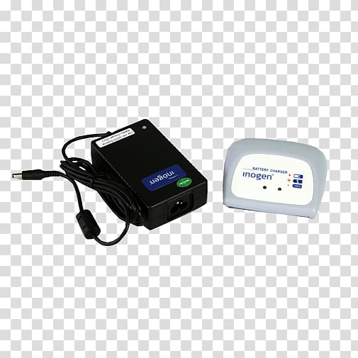 Battery charger Portable oxygen concentrator Electric battery Battery pack Inogen, transparent background PNG clipart
