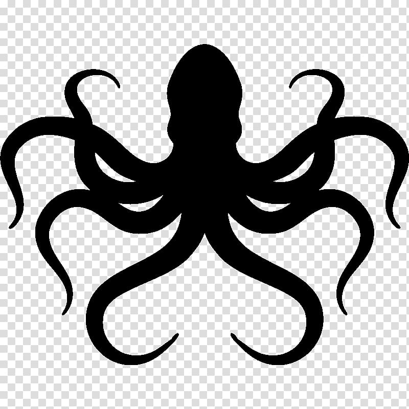 Octopus Sticker Vinyl group Adhesive , Octopus Silhouette transparent background PNG clipart