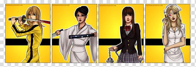 Bill The Bride Elle Driver Gogo Yubari YouTube, traditional pattern transparent background PNG clipart