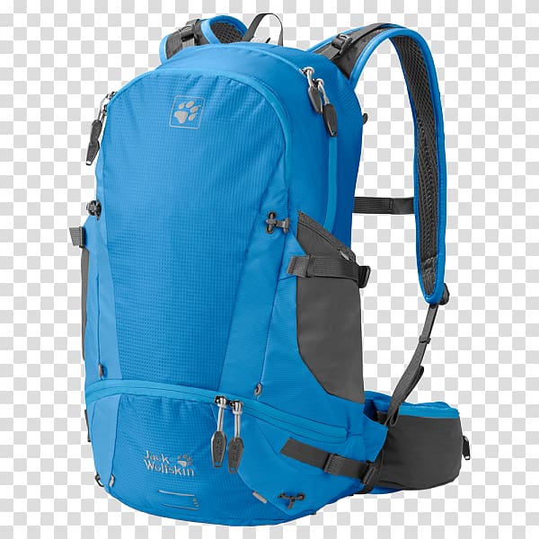 Backpack Jack Wolfskin Hiking Blue Outdoor Recreation, backpack transparent background PNG clipart