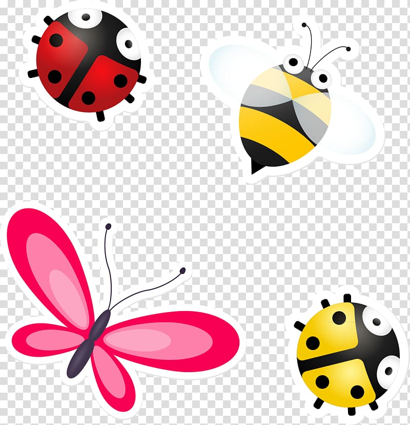 Insect Butterfly Bee, insect transparent background PNG clipart