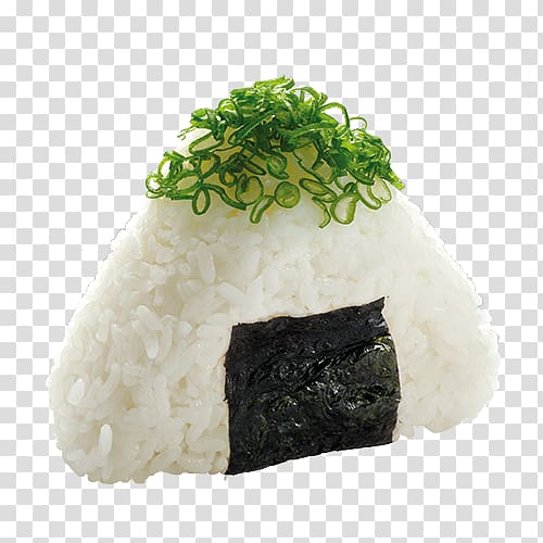 Onigiri Gimbap Sushi California roll Nori, Tuna Sashimi transparent background PNG clipart