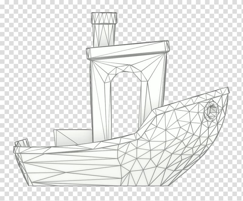 3D computer graphics Wire-frame model 3DBenchy 3D modeling 3D printing, WireFrame transparent background PNG clipart