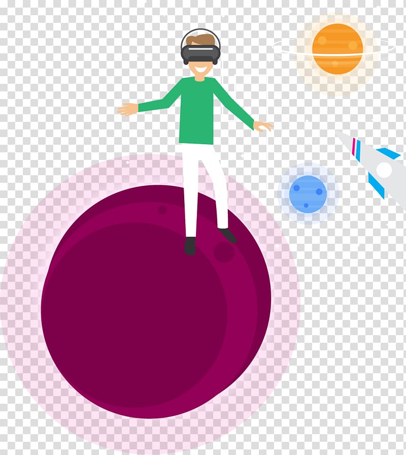 Virtual reality , Virtual reality experience of space travel transparent background PNG clipart
