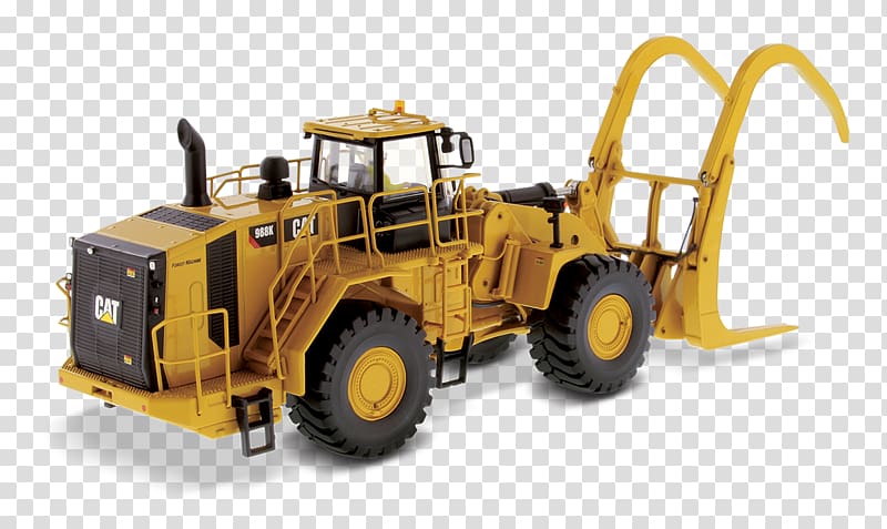 Caterpillar Inc. Loader Grapple Die-cast toy Tractor, caterpillar transparent background PNG clipart