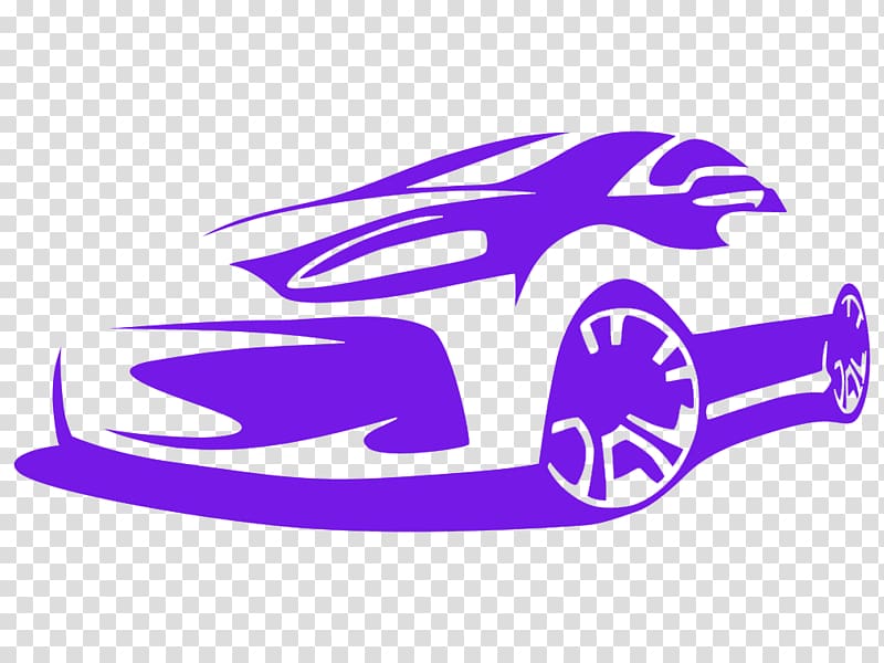 Sports car Car tuning Silhouette, Purple car HD buckle material transparent background PNG clipart