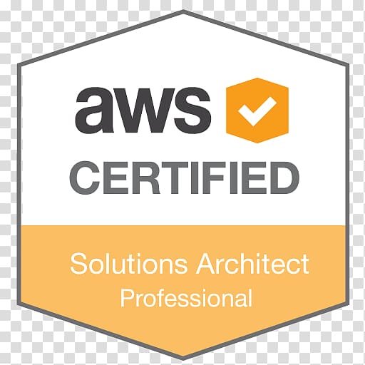 Amazon Web Services Digital badge Certification Logo Professional, transparent background PNG clipart