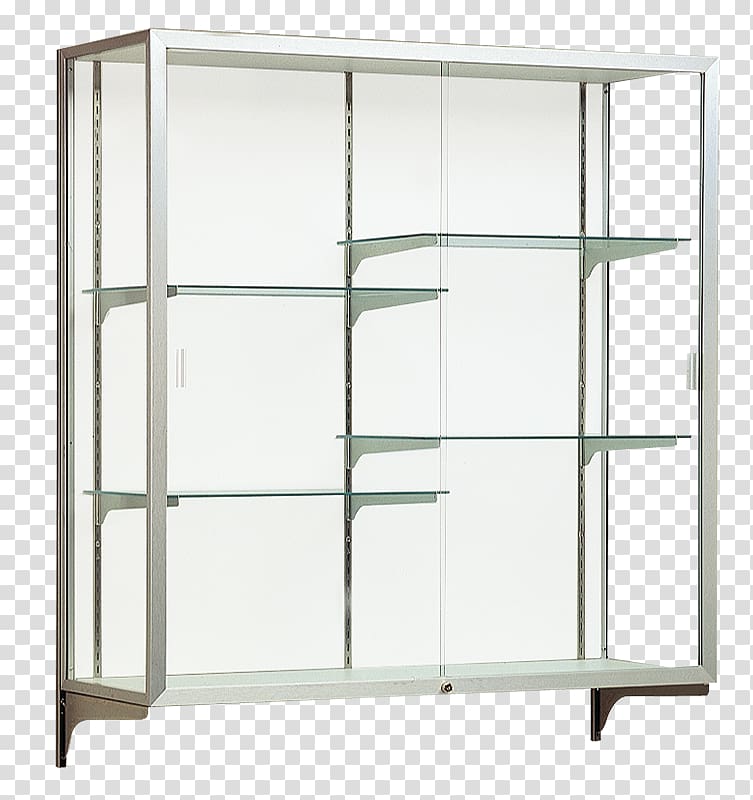 Shelf Display case Furniture Glass Wall, display box transparent background PNG clipart