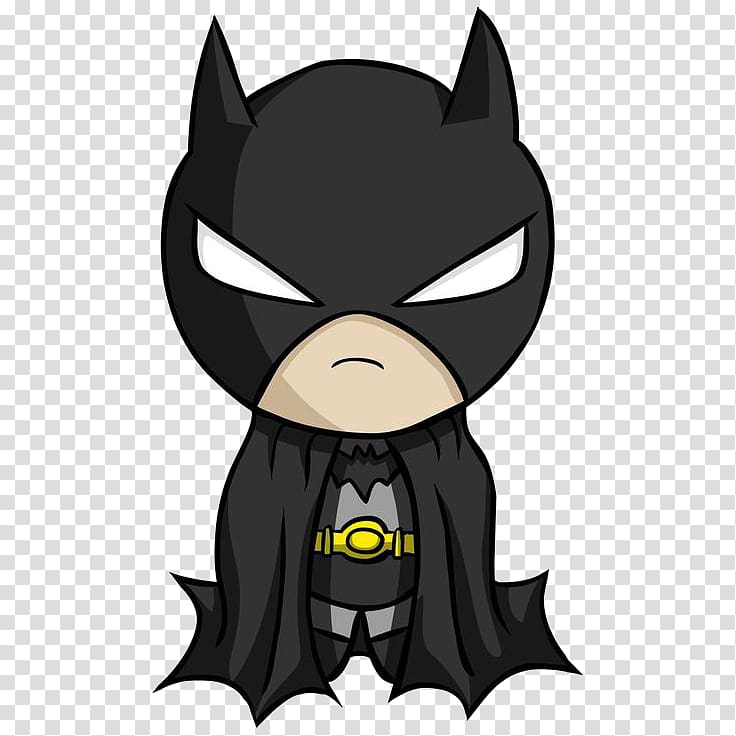 DC Batman illustration, Batman Joker Drawing Chibi Superhero, batman transparent background PNG clipart