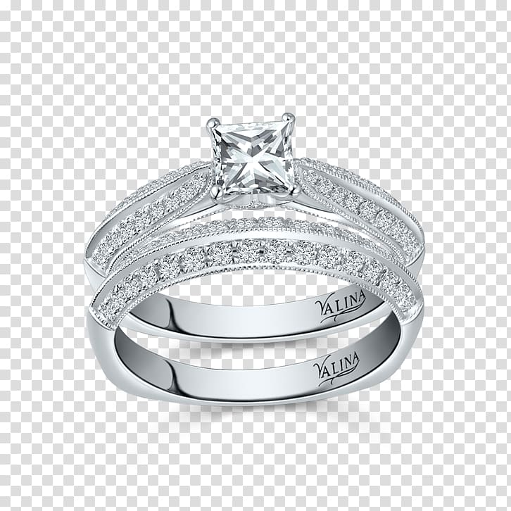 Wedding ring Silver Białe złoto Designer, princess cut amethyst gold ring transparent background PNG clipart