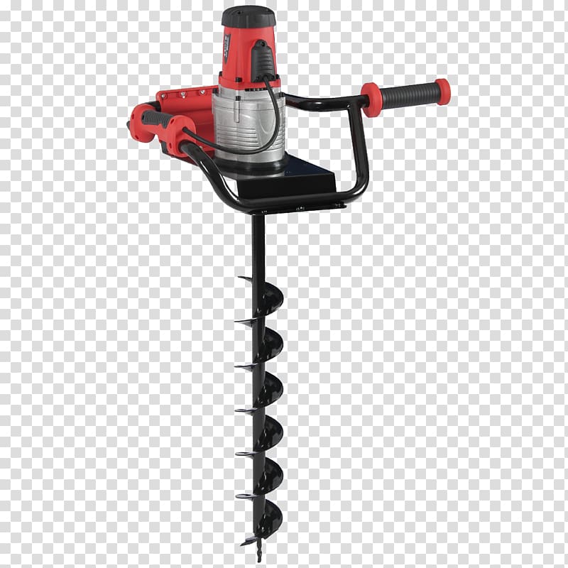 Post hole digger Augers Hand tool Electric motor, excavator transparent background PNG clipart