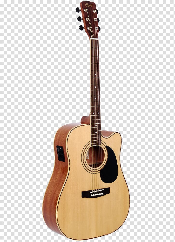 Ukulele Cort Guitars Acoustic guitar Cutaway Dreadnought, Acoustic Guitar transparent background PNG clipart