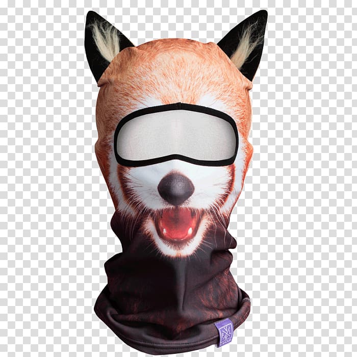 Red panda Giant panda Balaclava Mask Headgear, red panda transparent background PNG clipart