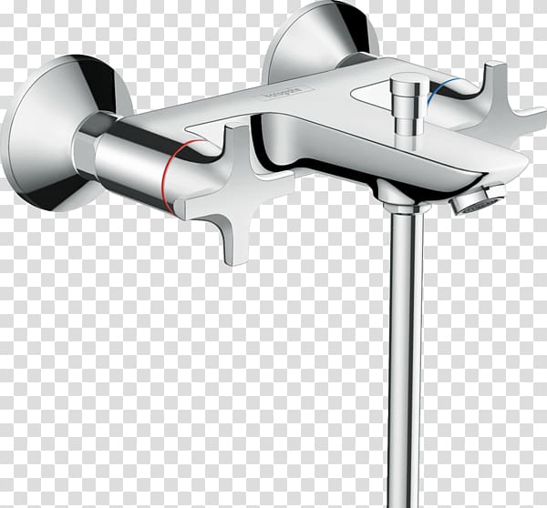 Hansgrohe Bateria wodociągowa Shower Thermostatic mixing valve Tap, shower transparent background PNG clipart