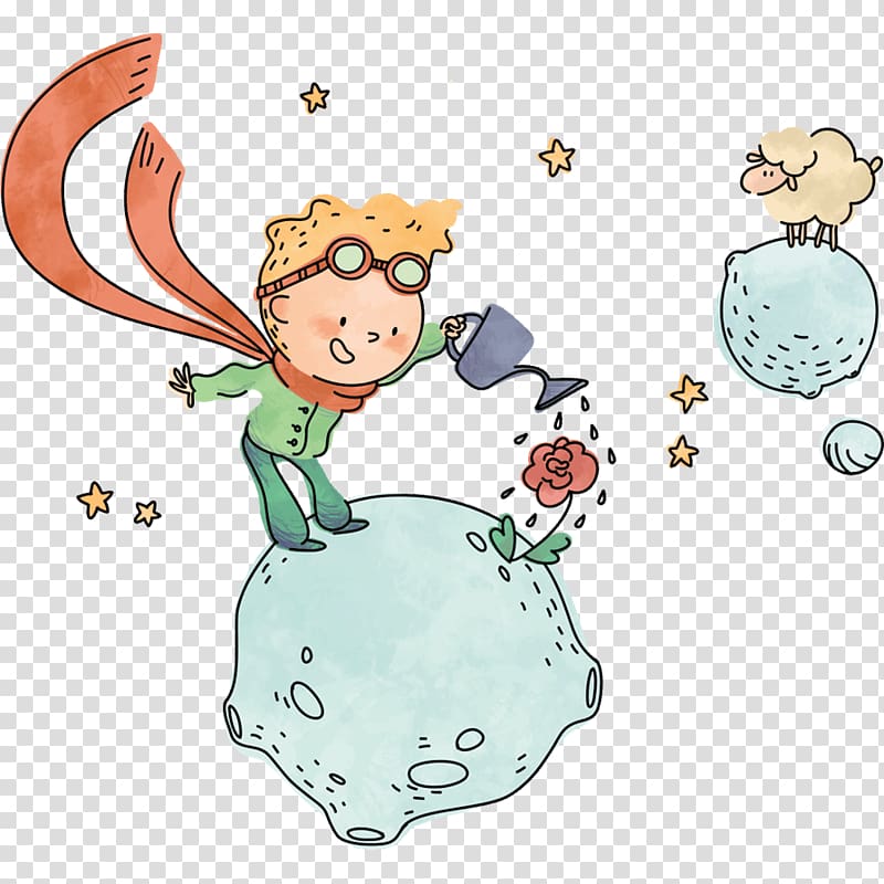 Free download | Man watering plant on top of planet illustration, The ...