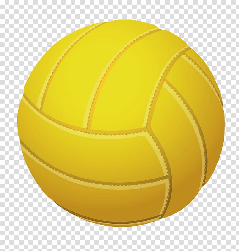 Beach volleyball, Yellow volleyball transparent background PNG clipart