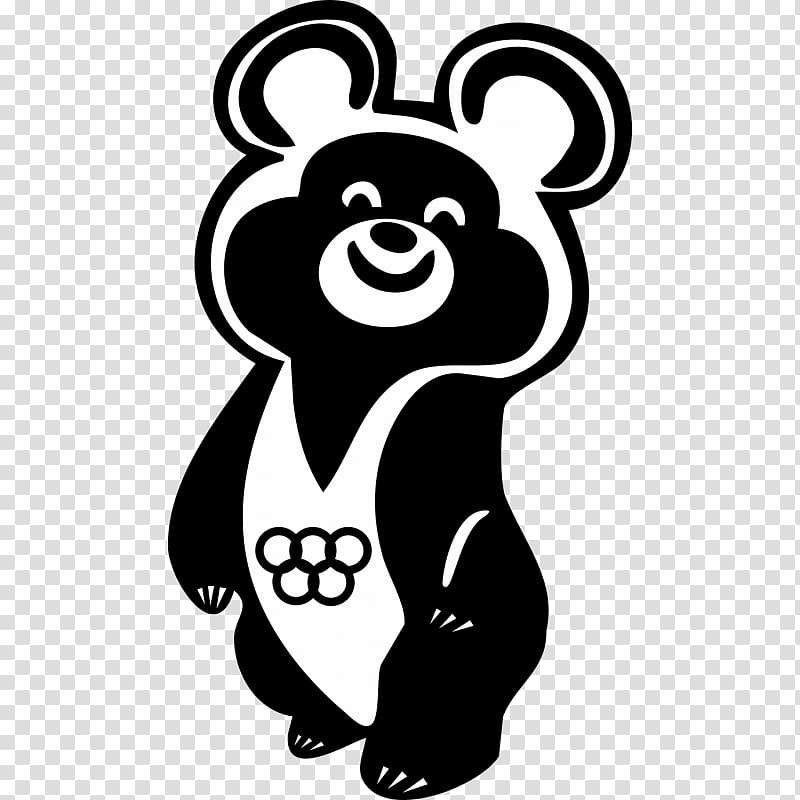 1980 Summer Olympics Olympic Games Misha Logo 1968 Summer Olympics, russian bear transparent background PNG clipart