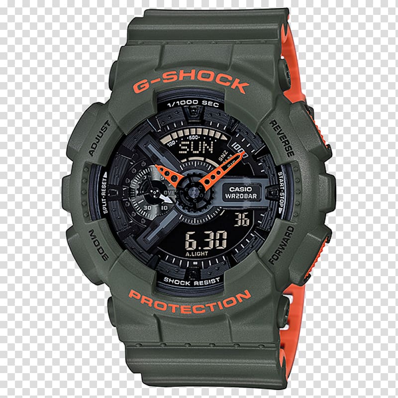 Master of G G-Shock Shock-resistant watch Water Resistant mark, watch transparent background PNG clipart