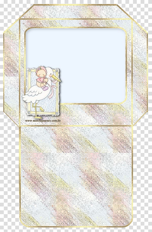 Paper Frames Baby shower Rectangle Pattern, Sobres transparent background PNG clipart