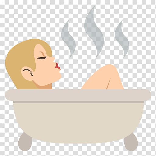 Emoji Emoticon Bathtub Smiley Bathing, Emoji transparent background PNG clipart