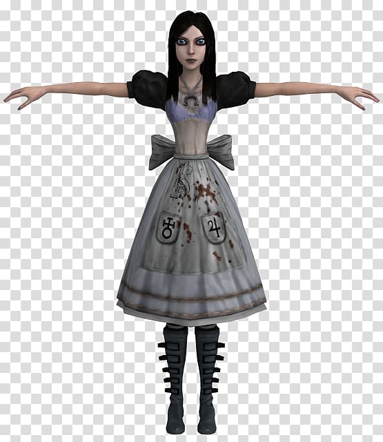 Alice: Madness Returns American McGee's Alice Costume Cheshire Cat Minecraft, alice dress transparent background PNG clipart