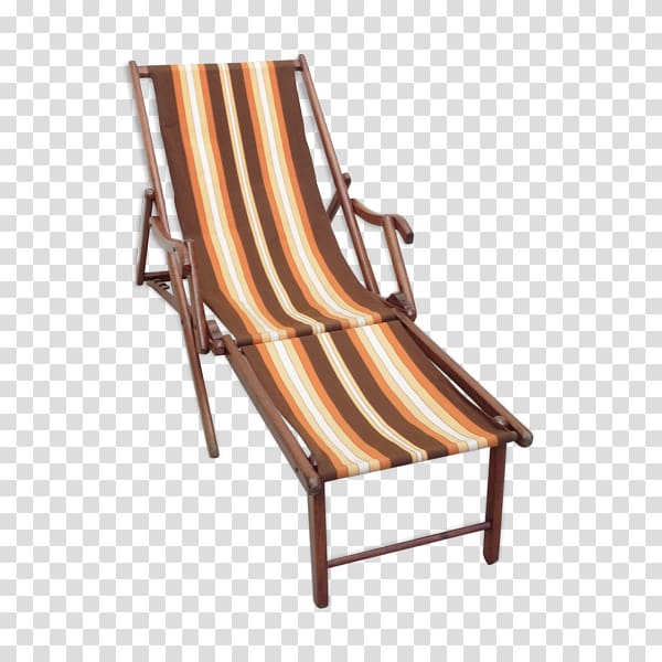 Deckchair Chaise longue Wood Sunlounger, chair transparent background PNG clipart