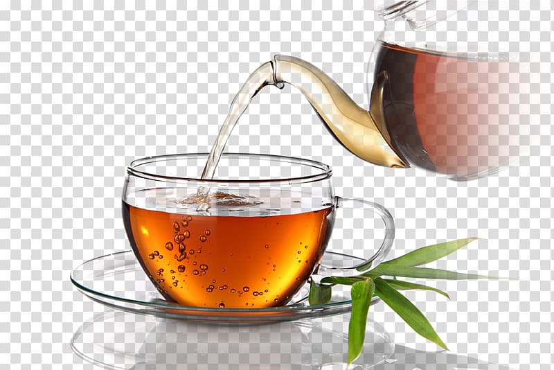 Cup of tea on saucer, Teacup Coffee Juice Herb, tea transparent