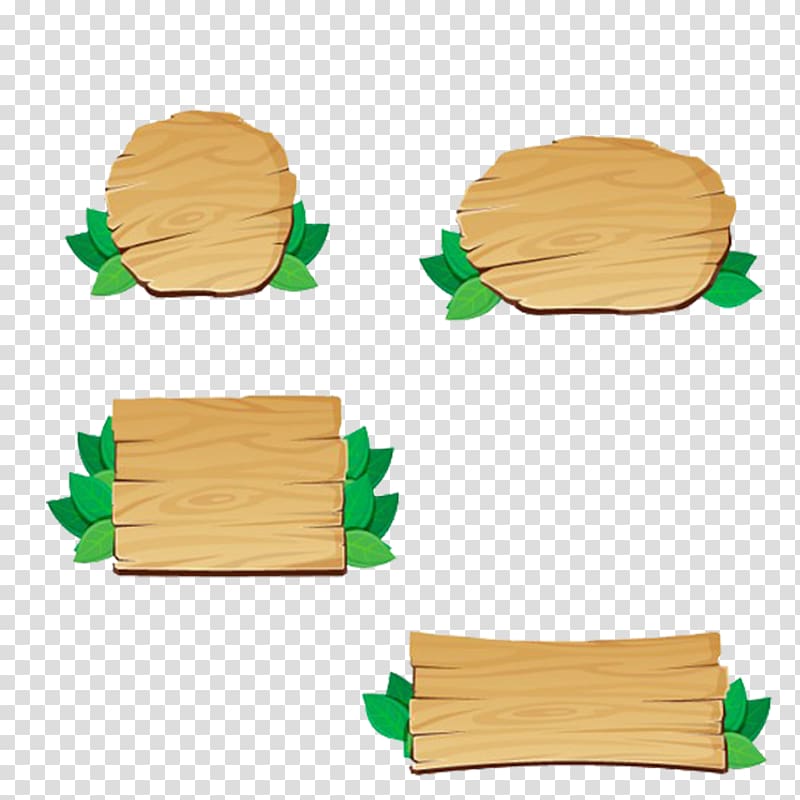 brown wood planks illustration, Wood Signage, Free matting leafy wood signs transparent background PNG clipart