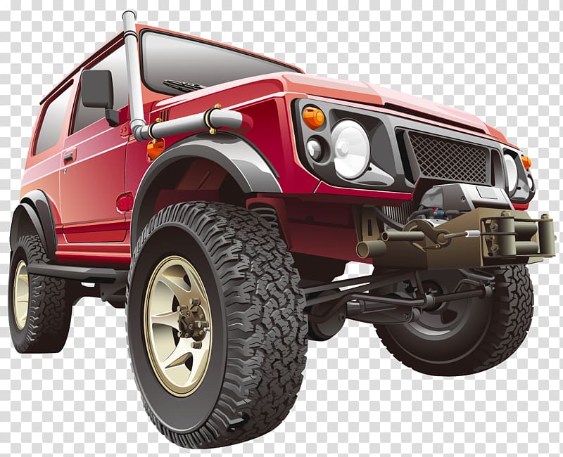 red sport utility vehicle, Jeep Car Sport utility vehicle , SUV transparent background PNG clipart