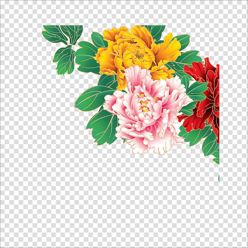 Floral design Moutan peony Flower, Peony transparent background PNG clipart