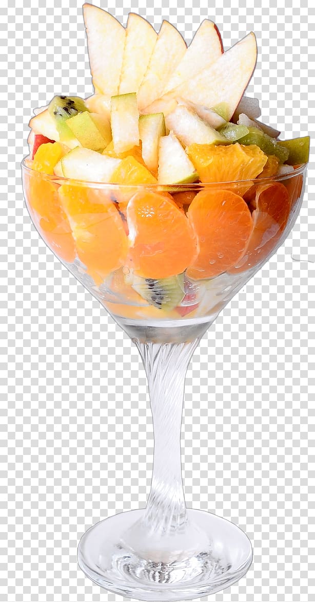 Fruit salad Ice cream Cocktail garnish Punch Dessert salad, ice cream transparent background PNG clipart