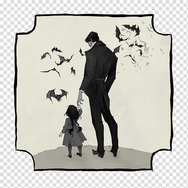 Drawing The Pybus family Illustrator Black Phillip, addams family transparent background PNG clipart