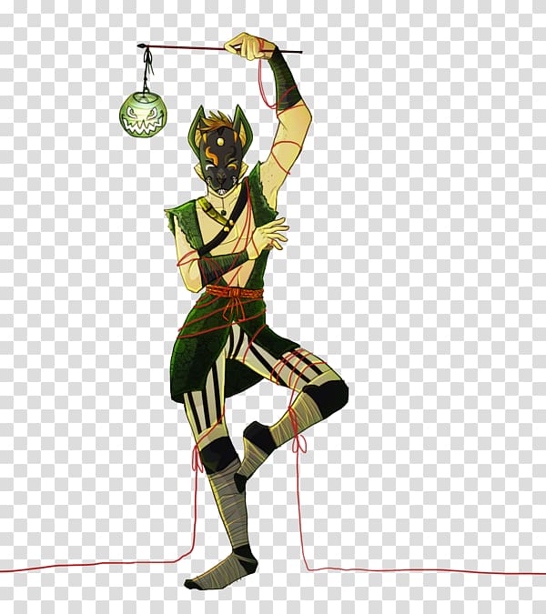 Costume design Cartoon Legendary creature, lantern string transparent background PNG clipart