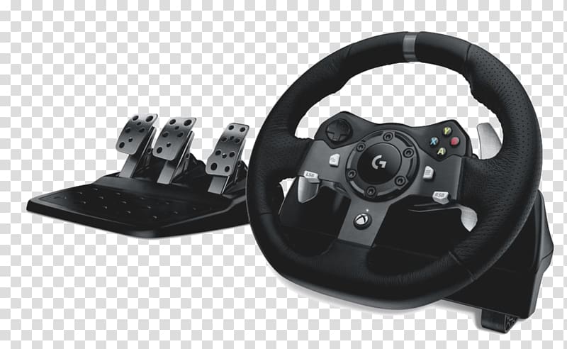 Racing wheel Logitech G29 Black Xbox One, driving wheel transparent background PNG clipart