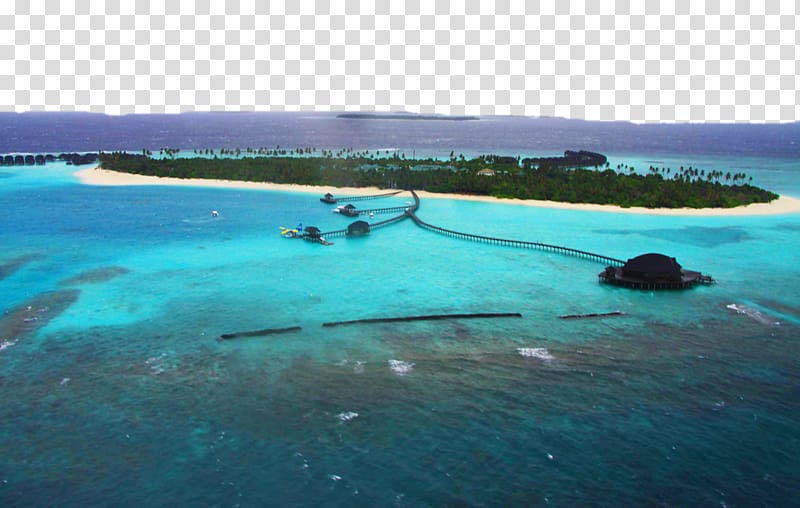 Maldives Island Hilton Hotels & Resorts, Xierdunyi Lu Island Aerial View transparent background PNG clipart