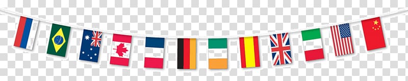 Bunting Flags of the World Party Banner, inventory for finding talent group transparent background PNG clipart