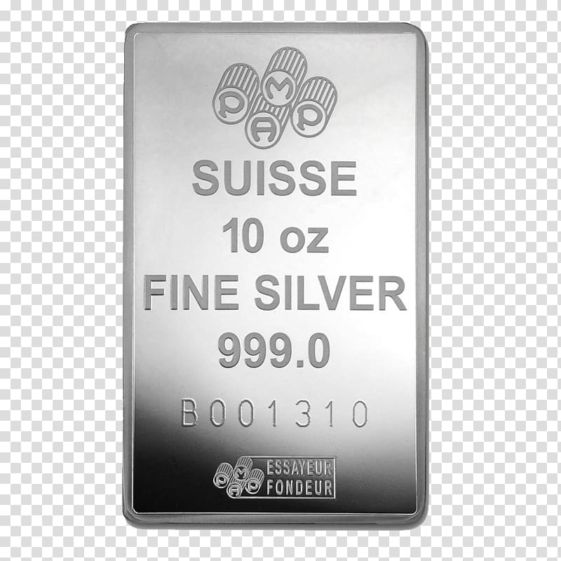 Metal Silver PAMP Product Font, silver ingot transparent background PNG clipart