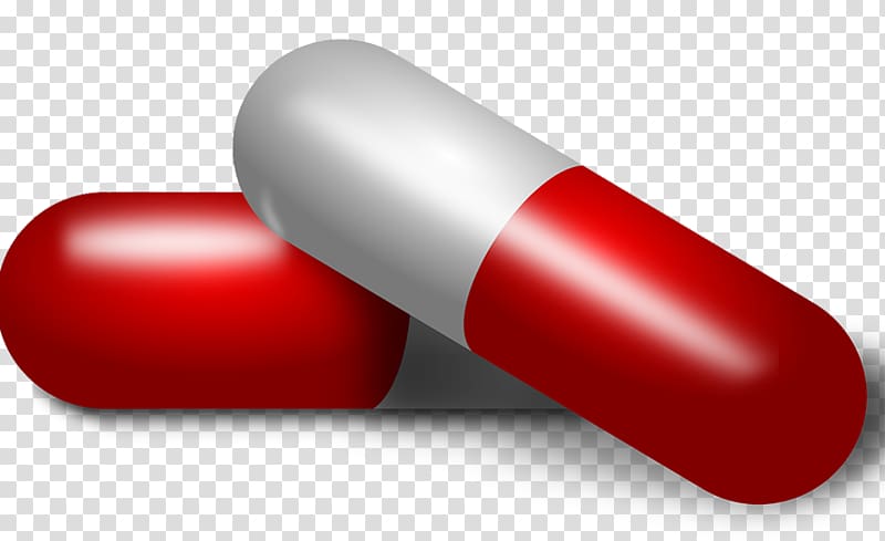 two red-and-white medication capsules art, Medicine , Pills transparent background PNG clipart