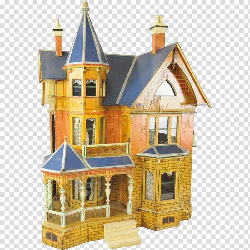 Dollhouse Roof Toy Building, a treasure house transparent background PNG clipart