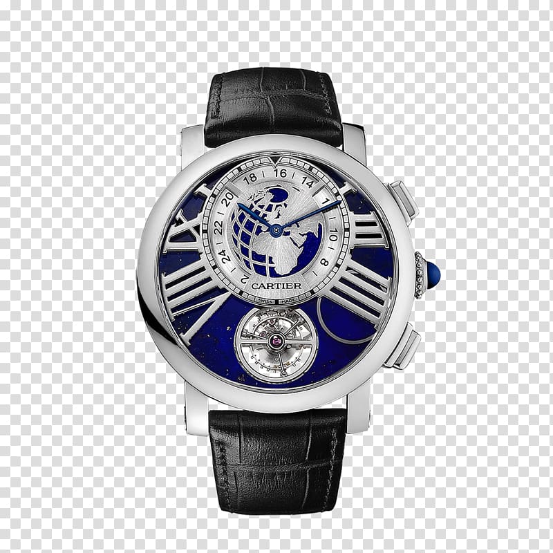 Watch Cartier Movement Tourbillon Manufacture d\'horlogerie, watch transparent background PNG clipart