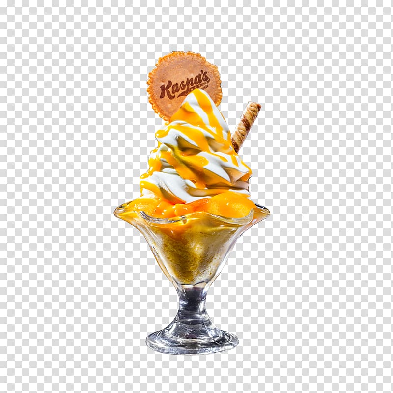 Ice Cream Cones Sundae Gelato Dame blanche, vanilla transparent background PNG clipart