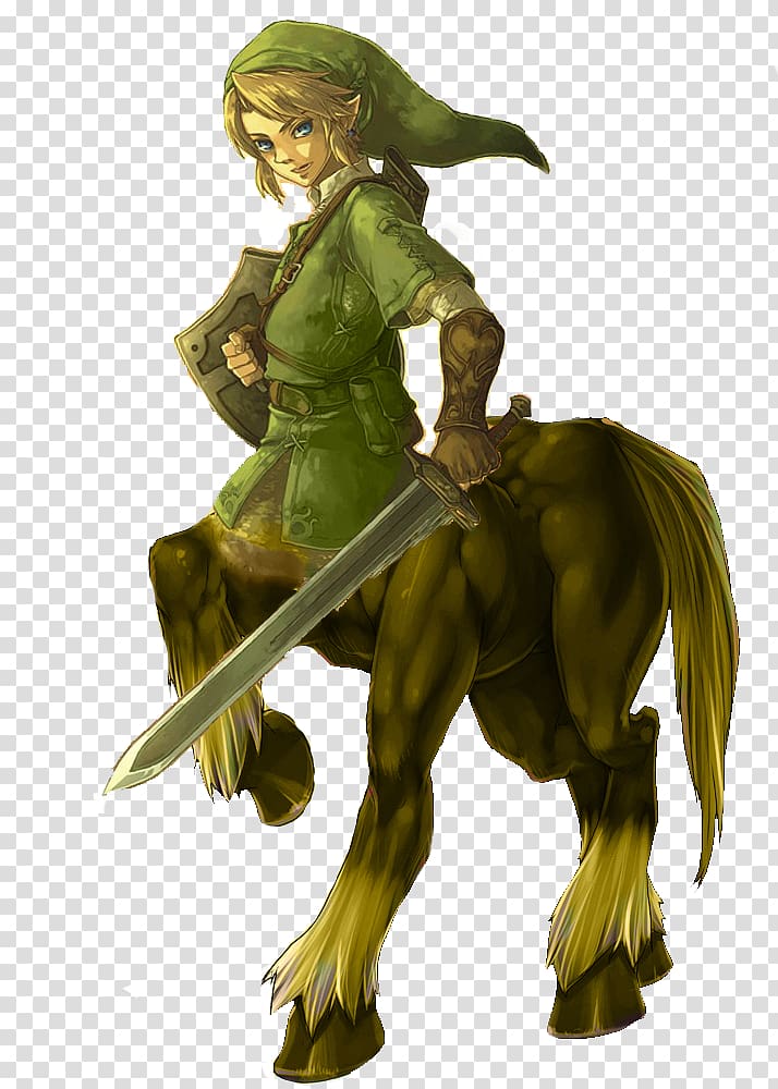 Zelda II: The Adventure of Link The Legend of Zelda: Breath of the Wild Horse Centaur, Centaur transparent background PNG clipart