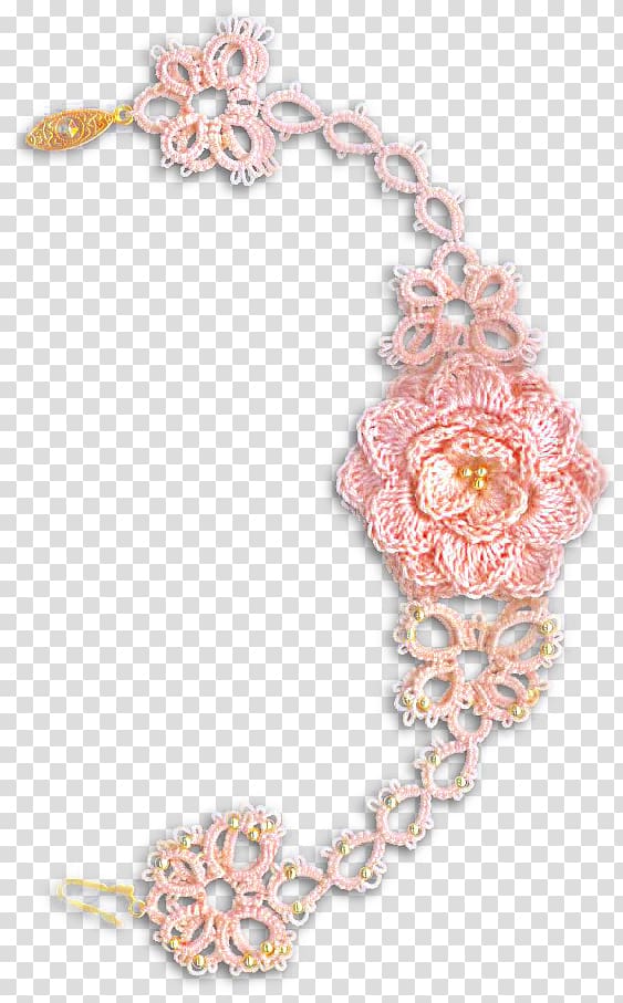 Necklace Tatting Bracelet Crochet Pattern, Crochet Pattern transparent background PNG clipart
