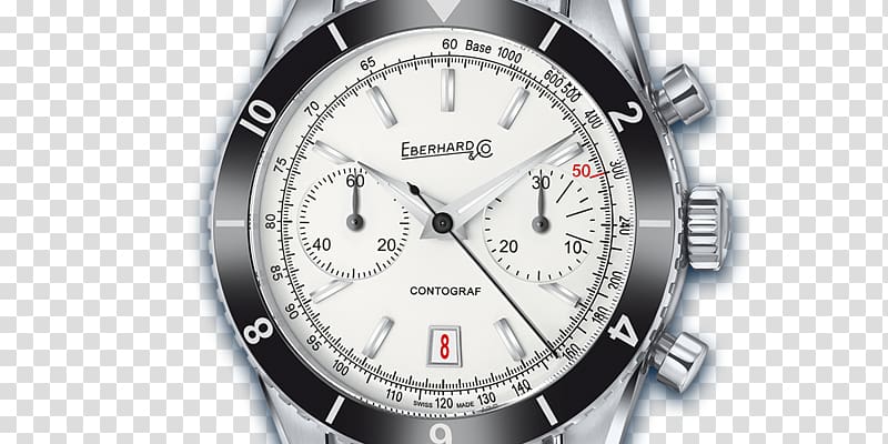 Cyma Watches Eberhard & Co. Flyback chronograph, watch transparent background PNG clipart