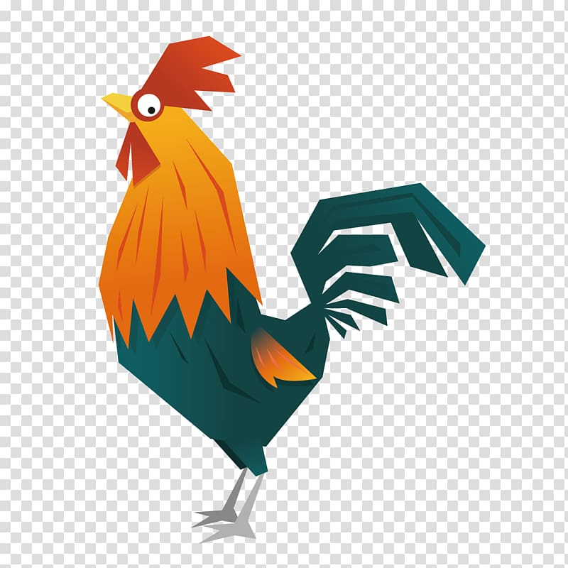 Chicken New Years Day Rooster, Cartoon Chicken Chicken Illustrator transparent background PNG clipart