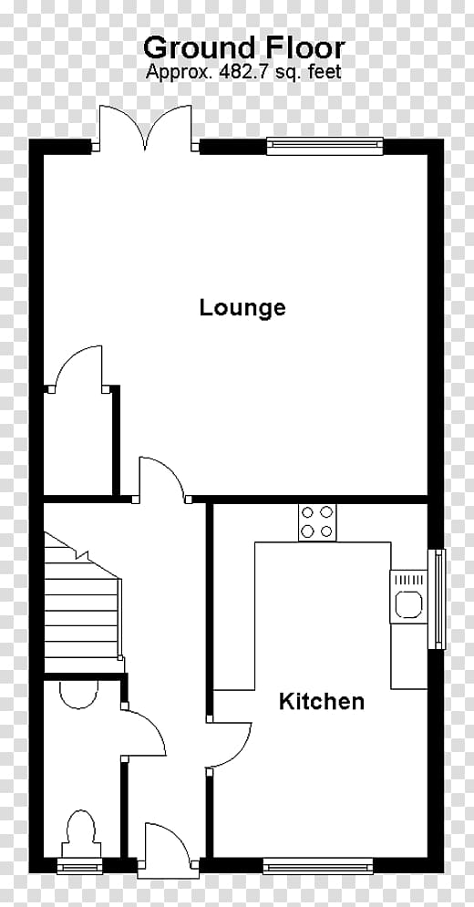 Bedroom House Floor plan Single-family detached home Semi-detached, house transparent background PNG clipart