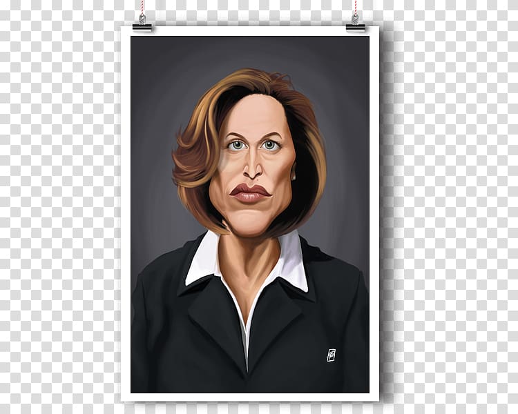 Gillian Anderson The X-Files Art Canvas Dana Scully, actor transparent background PNG clipart