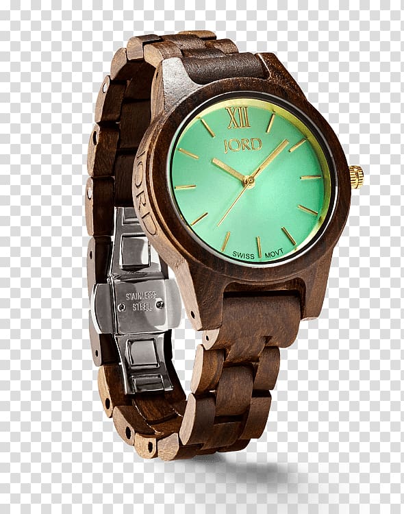 Watch Jord Strap Clock Wood, watch transparent background PNG clipart