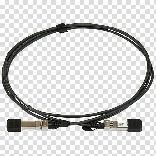 Small form-factor pluggable transceiver 10 Gigabit Ethernet Twinaxial cabling MikroTik SFP+, mikrotik transparent background PNG clipart
